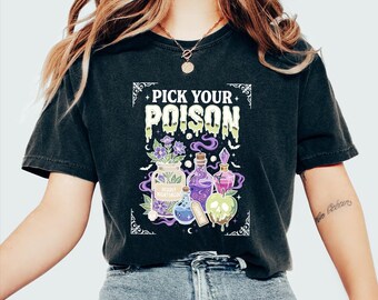 Pick Your Poison Shirt, Villain Cartoon TShirt, Poison Apple Comfort Colors© Tee, Evil Queen Top, Spooky Season Apparel