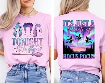 It's Just A Bunch Of Hocus Pocus Shirt, Halloween Tee, Witchy Fall Graphic Shirt, Salem Inspired Gift