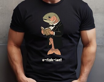 O-Fish-iant Wedding Shirt, Funny Fishing Officiant Tee, Minister Gift for Fisherman, Rustic Lake Wedding Shirt, Wedding Ceremony Tee