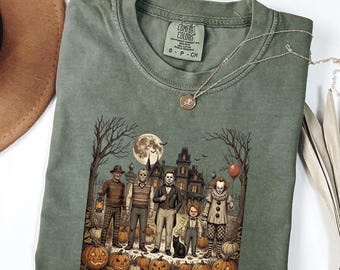 The Boys Are Back in Town Shirt, Retro Horror Movie Comfort Colors© Tee, Halloween Characters Shirt, Spooky Season Tee