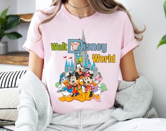 Retro Walt Disneyworld Comfort Colors T-Shirt,  Disneyworld 2025 Shirt,Vintage Mickey And Friends Shirt, Retro Disney Shirt,Disney 2025 Trip