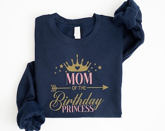 Birthday Princess Sweatshirt, Custom Birthday Family Princess Sweater