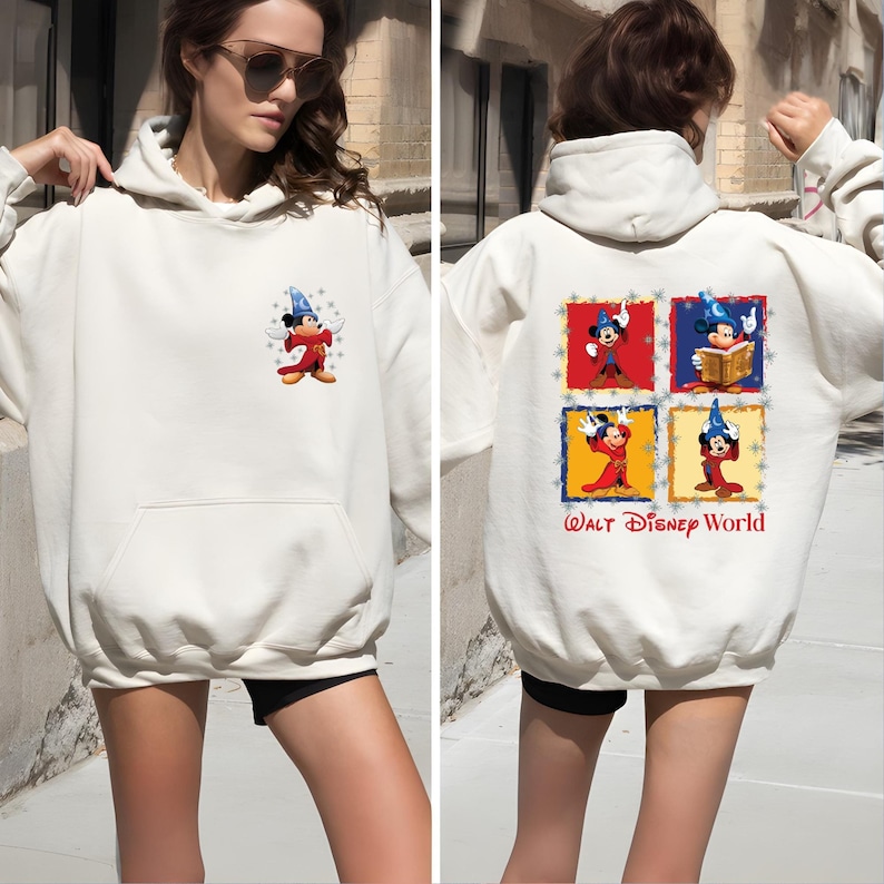 Retro Disney Fantasia Movie Hoodie, Mickey Mouse Magic Hoodie, Disney Movie Fans Hoodie, Magic Kingdom Hoodie, Fantasia Sorcerer Hoodie