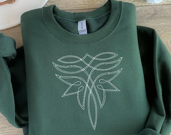Boot Stitch Sweatshirt, Western Graphic Sweatshirt, Trendy Cowgirl Sweatshirt, Rodeo Sweatshirt, Nashville Girls Trip, Cowgirl Sweatshirt