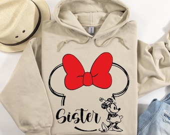 Custom Disney Family Trip Hoodie, Personalized Mickey & Minnie Vacation Hoodie, Disney Matching Family Gift