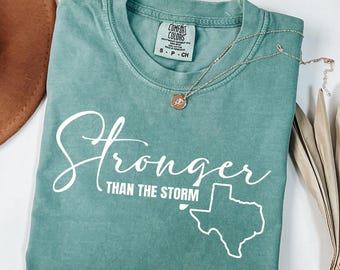 Camiseta Comfort Colors® Texas Strong Flood Relief, Camiseta de superviviente de Hill Country