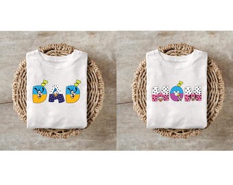Custom Name Disney T-Shirt, Mickey & Friends Family Matching T Shirts, Mom Dad Disney Shirt, Personalized Mickey Mouse Kids Toddler Birthday