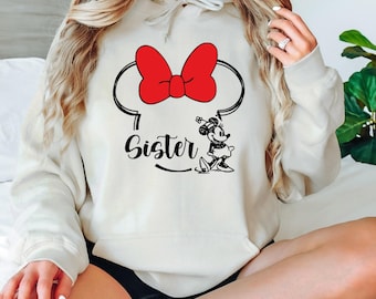 Custom Name Disney Family Matching Trip Hoodie, Personalized Mickey and Minnie Vacation Hoodie, Disney Family Trip Hoodie