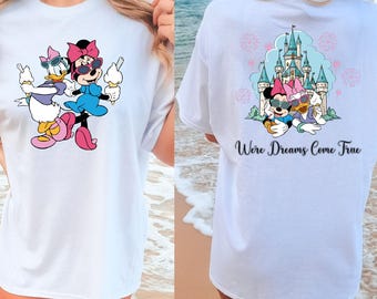 Comfort Colors® Disney Minnie Daisy Summer T-Shirt,Girls Just Wanna Have Sun Shirt,Disney Besties Tee, Disneyworld Vacation Shirt,Disney Tee
