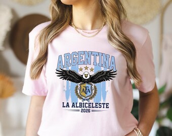 Argentina Worldcup Shirt, La Albiceleste Football Shirt, Soccer Fan Shirt