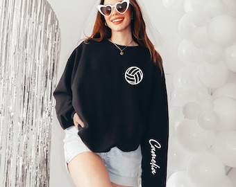 Custom Volleyball Hoodie, Player Name Hoodie, Personalized Team Gift