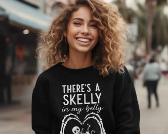 Halloween Pregnancy Sweatshirt, October Pregnancy Announcement Sweatshirt, Spooky Mama To Be Sweatshirt, Funny Maternity Sweatshirt