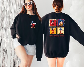 Retro Disney Fantasia Movie Sweatshirt, Mickey Mouse Magic Sweatshirt, Disney Movie Fans Sweatshirt, Magic Kingdom Sweatshirt, Fantasia