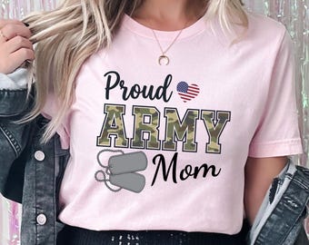 Personalized Army Family T-Shirt, Custom Soldier Support Tee, Proud Military Member Shirt, Army Mom Dad Gift, Patriotic Apparel
