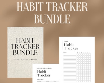Habit Tracker Bundle | Printable Digital Download