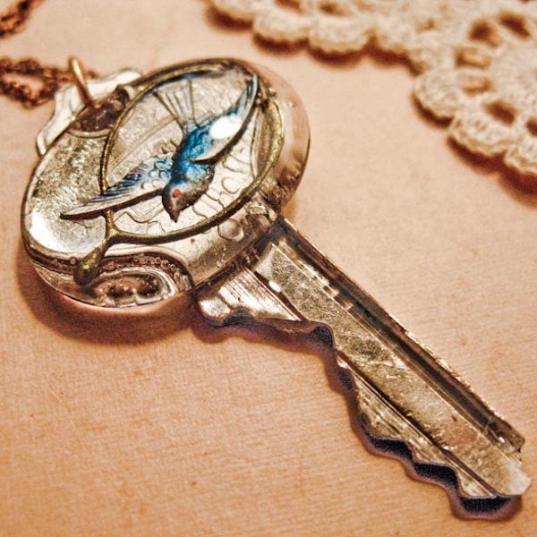 Wishing Swallow Key Necklace