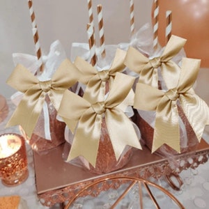 Satin Ribbon Bows | Decoration Party Packages Gift Small Bows For Craft Wedding Bow Birthday DIY Party  50pcs 8.5cm x 8.5cm | multiple color