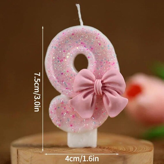 Bougies Chiffre 40 Or Rose Avec Couronne - Décoration Gâteau 40ème Anniversaire - Fête Mariage Célébration