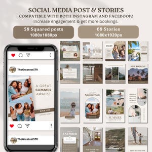 50+ social media templates: posts and stories, use them with instagram and facebook!