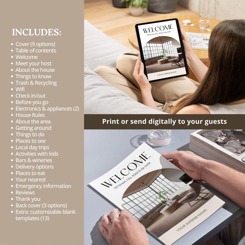 Create the perfect guest book. Send digitally or print.