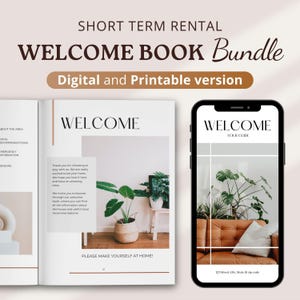 Airbnb Welcome Book Template Canva Host Bundle Kit Welcome Pack, Airbnb Digital Welcome Guide & Airbnb Printable Guidebook House Manual vrbo