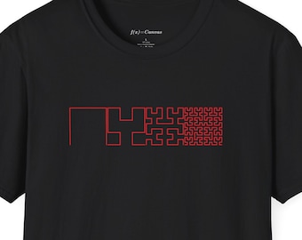 Hilbert Curve Sequence - Camiseta, Softstyle, Unisex, Líneas Geométricas, Minimalismo