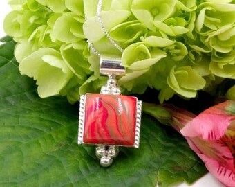 Memorial Flower Keepsake Pendant: Polymer Clay or Resin Necklace