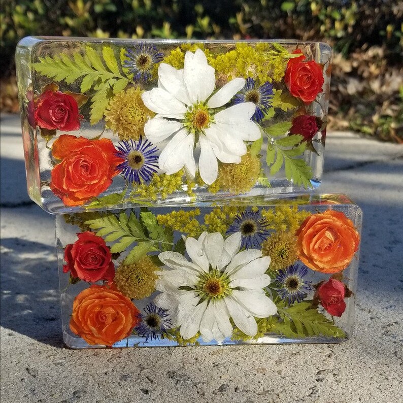 Wedding Bouquet Preservation Flowers Preserved in Resin Etsy