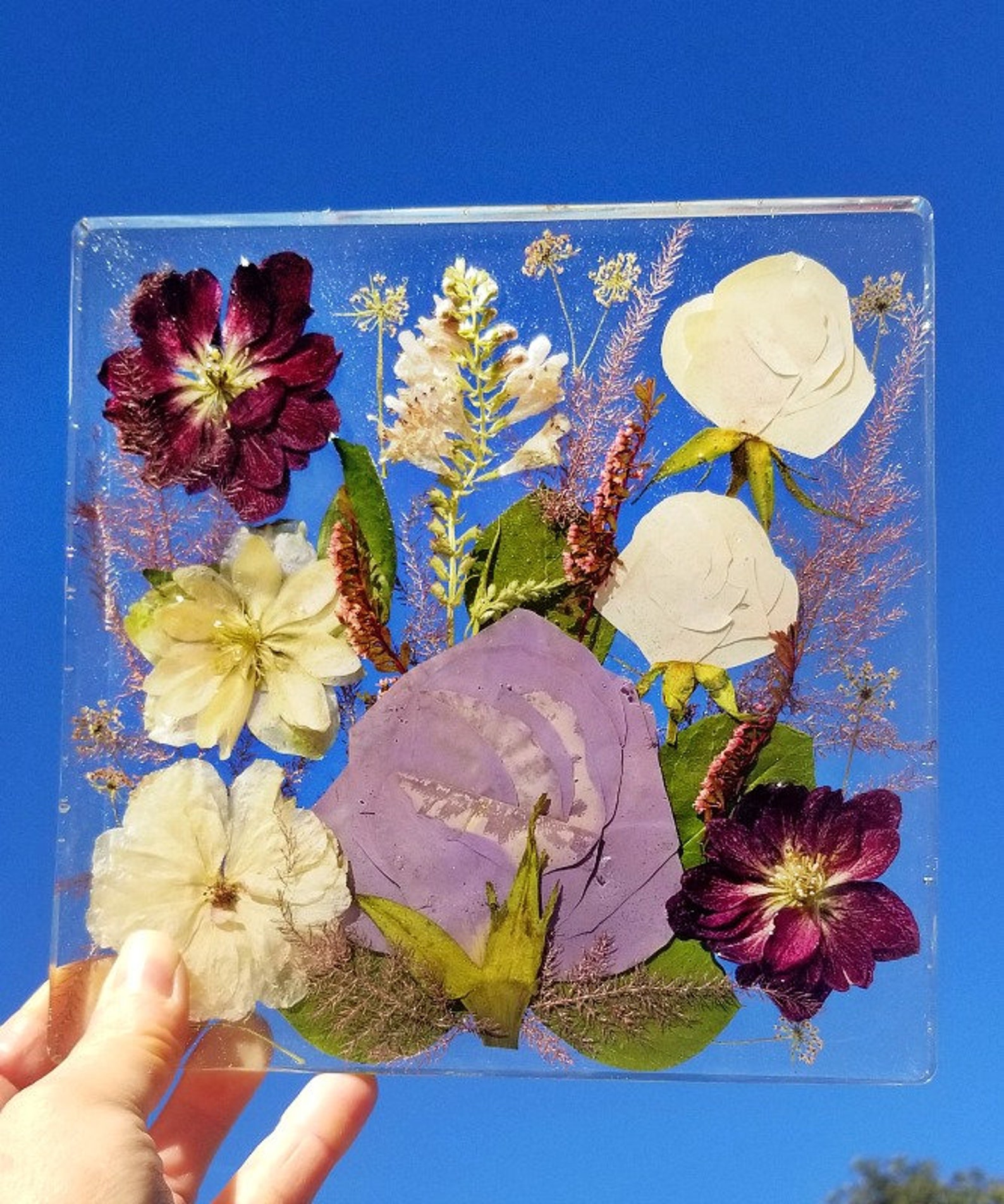 Pressed Flower Wedding Keepsake Your Flowers Preserved in Etsy