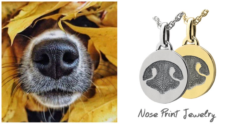 etsy dog nose necklace