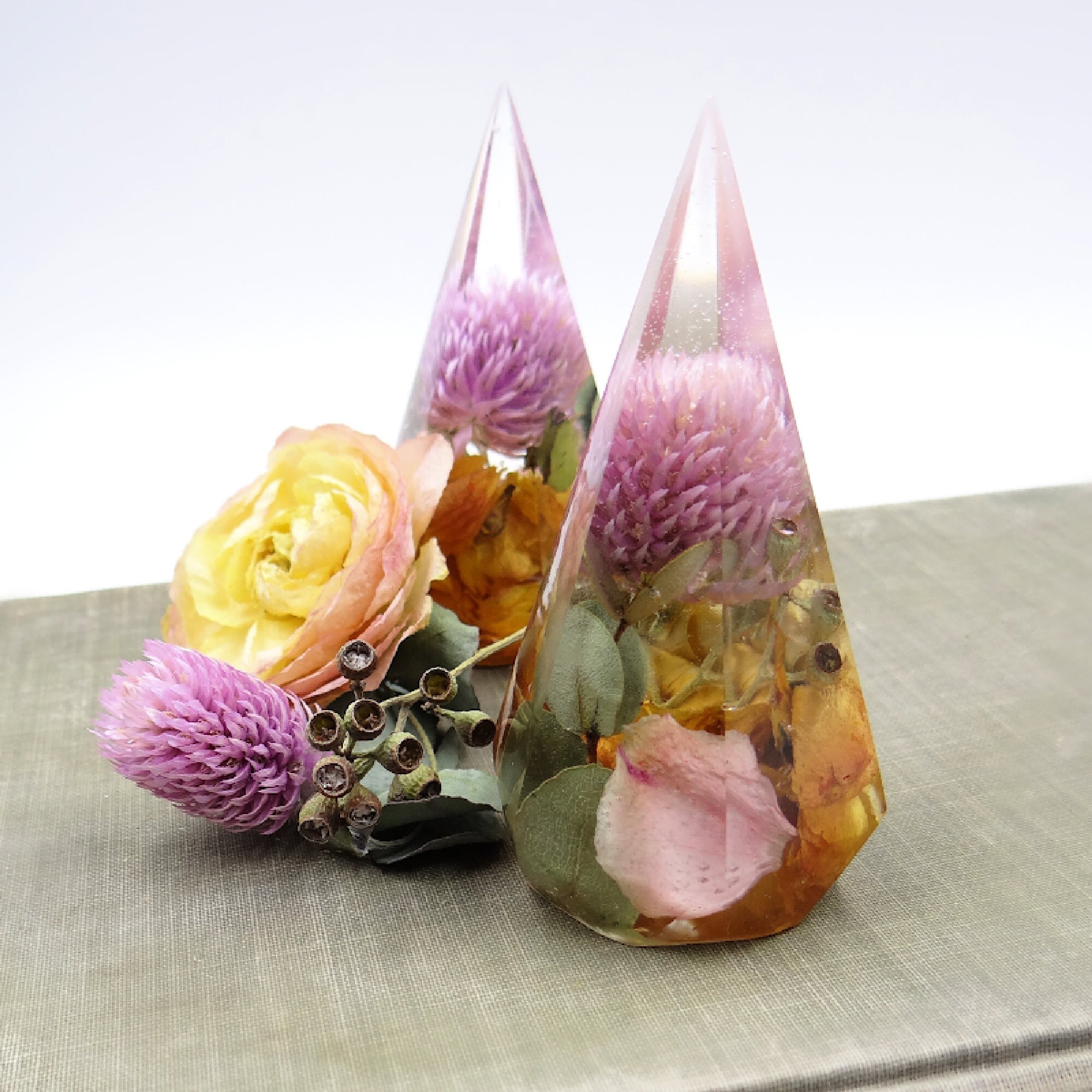 Wedding Bouquet Preservation Ring Holder Flowers in Resin Etsy Australia