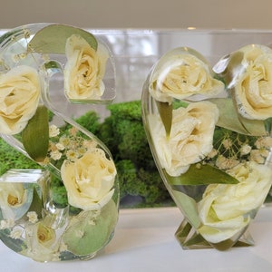 Custom Wedding Bouquet Preservation, Wedding Flower Preservation, Gift for the Couple, Flowers in Resin, Made with YOUR flowers 2