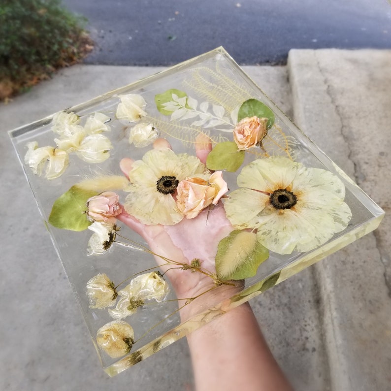 Bridal Bouquet Preservation in Resin Wedding Bouquet Custom Etsy