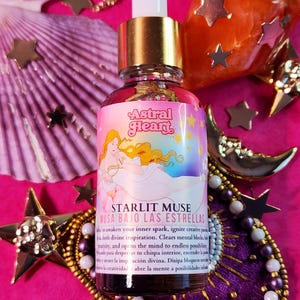 Starlit Muse Spell Oil, Creativity & Inspiration - Clear Mental Blocks, Academia oil