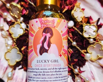Aceite ritual Lucky Girl: Hechizo de éxito y manifestación - 1 oz