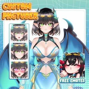 Comisión PNGTuber Personalizado, Avatar VTuber para Twitch, Modelo Veadotube Mini, Pack de Principiante a Debut, Arte de Personaje Reactivo