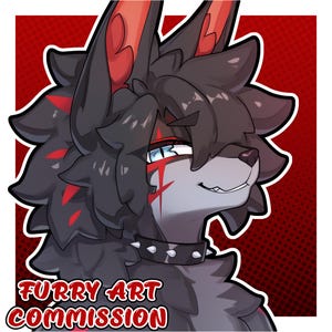 Commande d&#39;art furry personnalisé | Icône PFP anime furry | Avatar fursona | Cadeau photo de profil furry | Dessin de personnage anthro