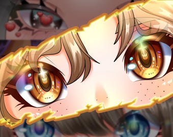 Custom Eye Banner | Custom Twitch Banner | Twitch banner | High Resolution | Banner Design | Twitter | Youtube | Discord | Anime Ilustration