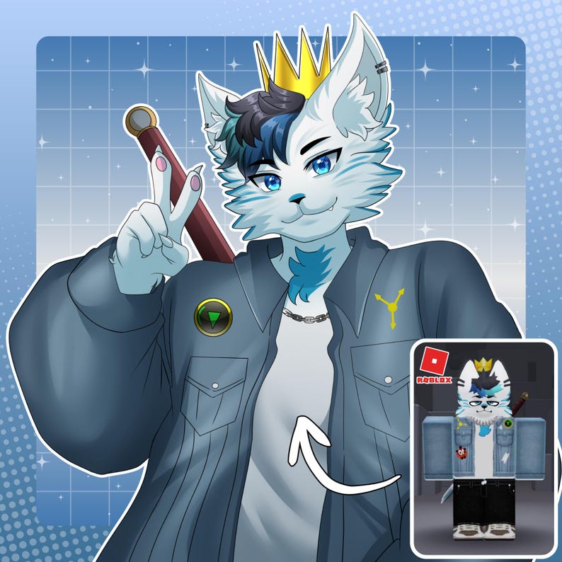 Roblox Art, Roblox Commission, Roblox Avatar, Fan Art, Gamer PFP, Roblox Gift, Digital Drawing, Roblox Game, Character Design, Custom Avatar, Roblox Portrait, Hand Drawn, Roblox YouTube Art