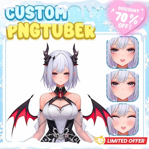 Custom Pngtuber, Pngtuber Character, Pngtuber Design, Pngtuber, Live2d Commission, Live2d model, Pngtuber Avatar, Pngtuber for Stream