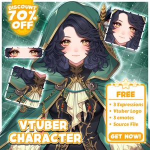 Custom VTuber Model Live2D Commission | Anime Art | Vtuber Assets | Vtuber Model | Vtuber Model Commission | PNGTuber | Vtuber Male & Female