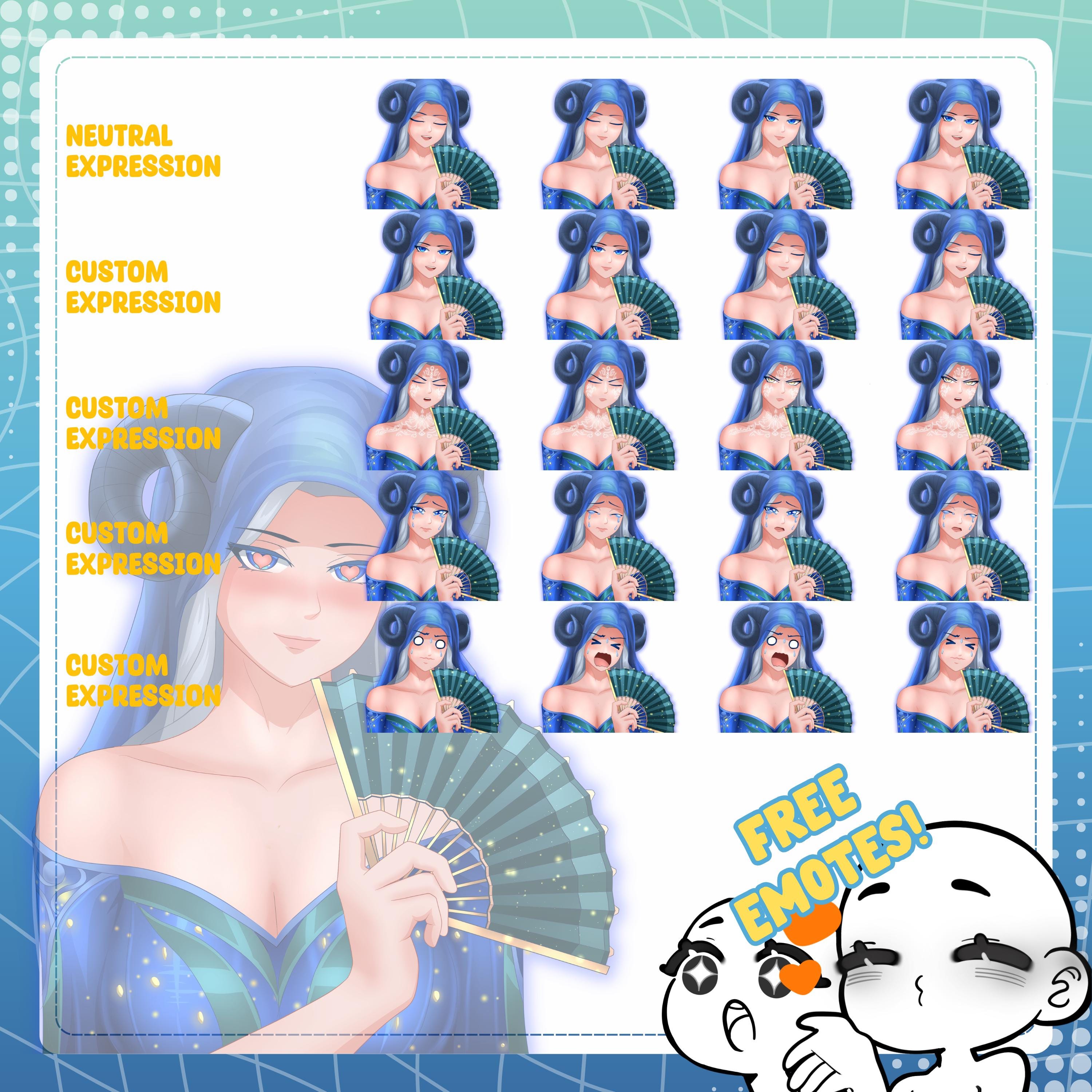 Custom Pngtuber Commission, Custom Vtuber Avatar for Twitch, Veadotube ...
