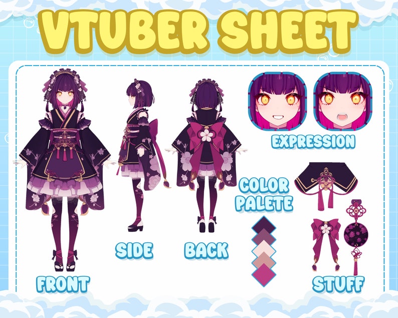 Reference Sheet for Your Avatar and Vtuber Model | Character Sheet | Vtuber Model | VRchat | Furry Art, Custom Character Reference Sheet For Your Avatar | Custom Reference Sheet | Anime Reference Sheet | Character Sheet | Vtuber Reference Sheet
