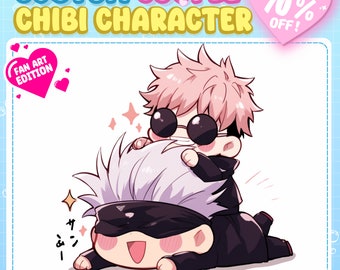 Custom Couple Chibi | Chibi Character, Chibi Couple, Chibi, Fanart, Chibi Anime, Chibi Fanart, Chibi Anime Fanart, Chibi Pet, Cute Chibi