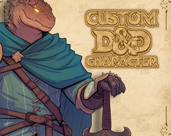 Custom DND Character, DND, DnD Character Commission,Dungeons and Dragons,DnD Character Portrait, DnD Character Reference Sheet, Fantasy, RPG