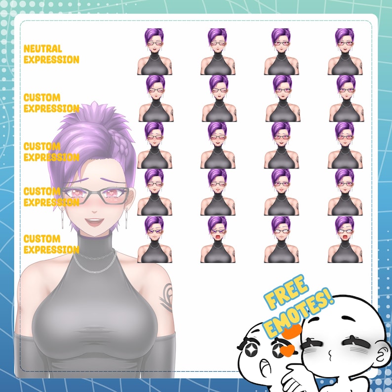 Custom Pngtuber Model, Animated Twitch Avatar Commission, Veadotube ...