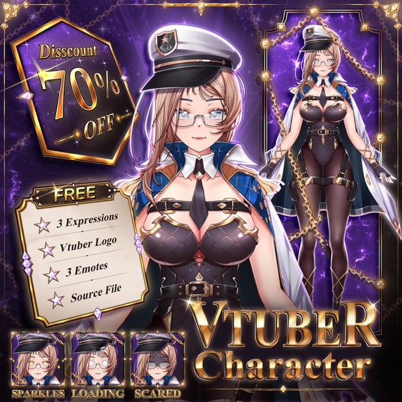 Custom VTuber Model Live2D Commission | Bring Your VTuber Character to Life!