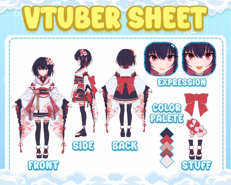 Reference Sheet for Your Avatar and Vtuber Model | Character Sheet | Vtuber Model | VRchat | Furry Art, Custom Character Reference Sheet For Your Avatar | Custom Reference Sheet | Anime Reference Sheet | Character Sheet | Vtuber Reference Sheet