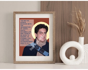 Carlo Acutis Póster Foto Coloreada