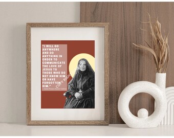 Póster de Santa Francisca Javier Cabrini